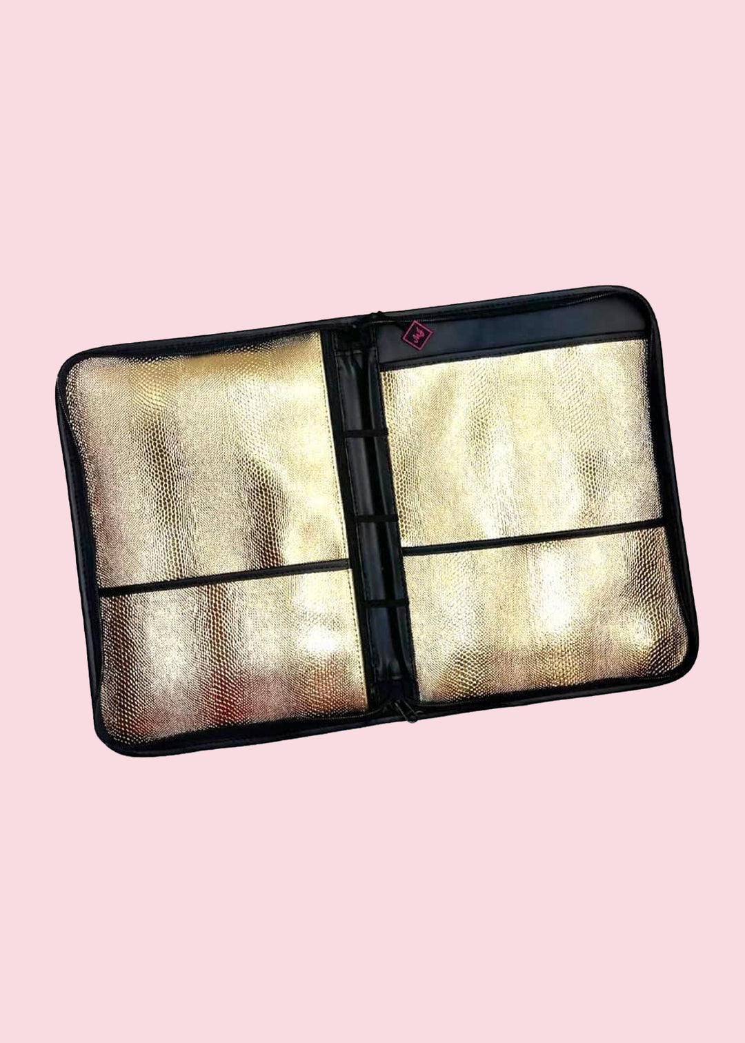 Makeup Junkie Bags - Gold Serpent Padfolio [Pre-Order]