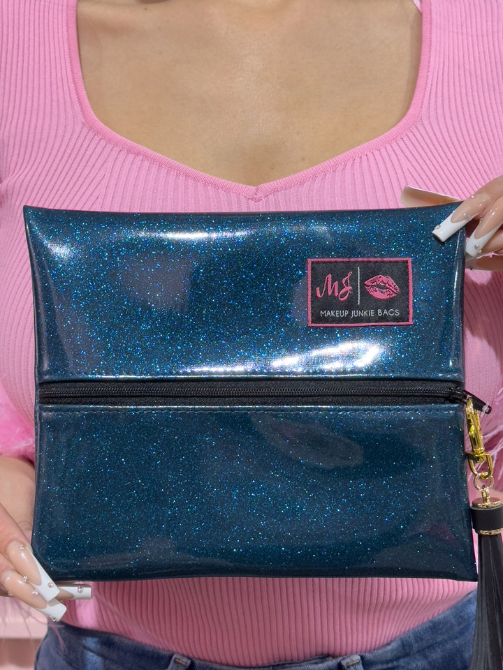 Makeup Junkie Bags - Glitter Peacock [Ready to Ship]