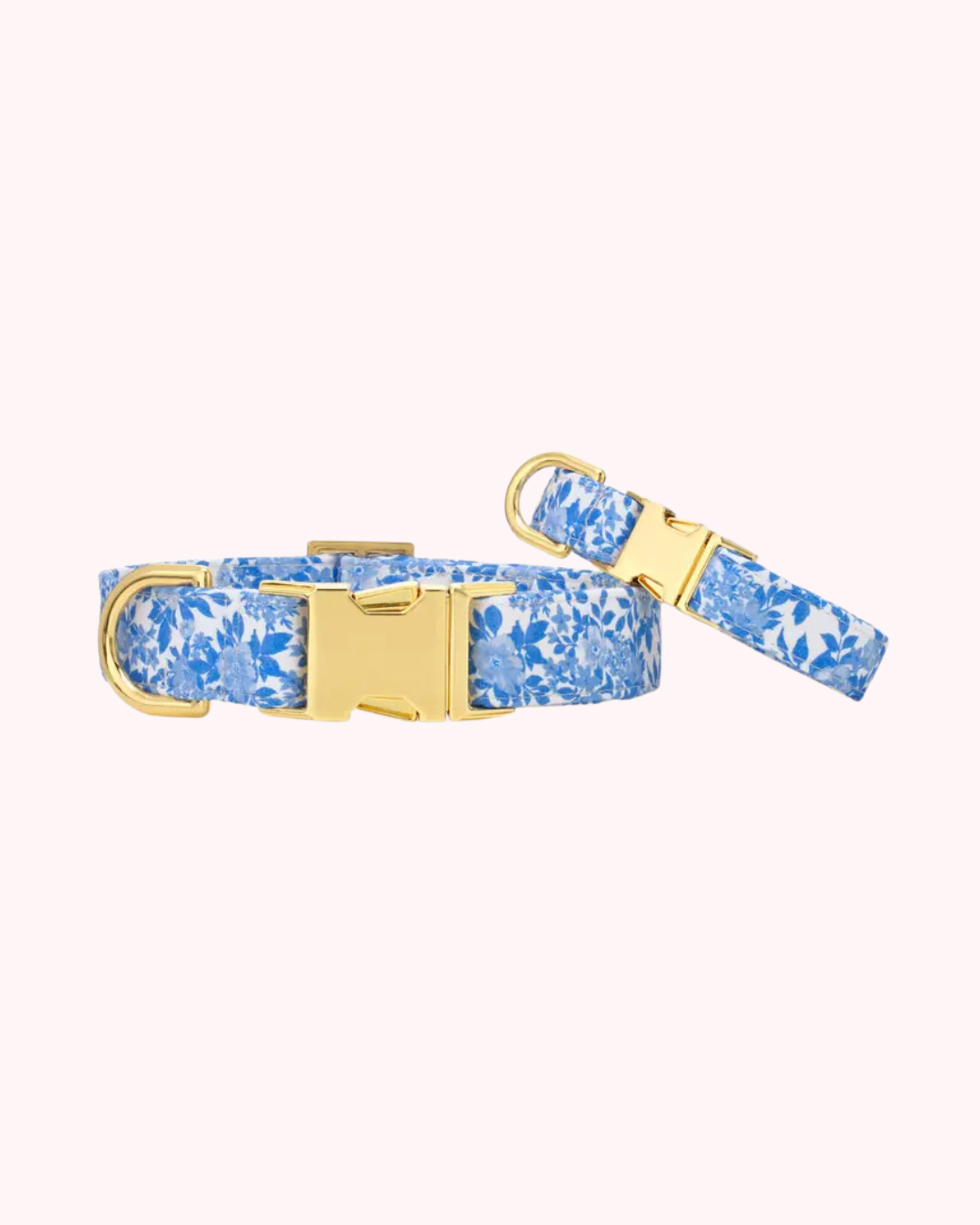The Foggy Dog - Blue Roses Spring Dog Collar
