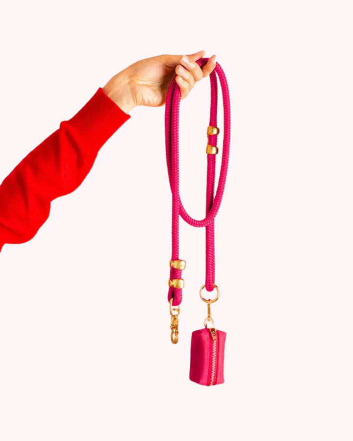 The Foggy Dog - Hot Pink Marine Rope Dog Leash