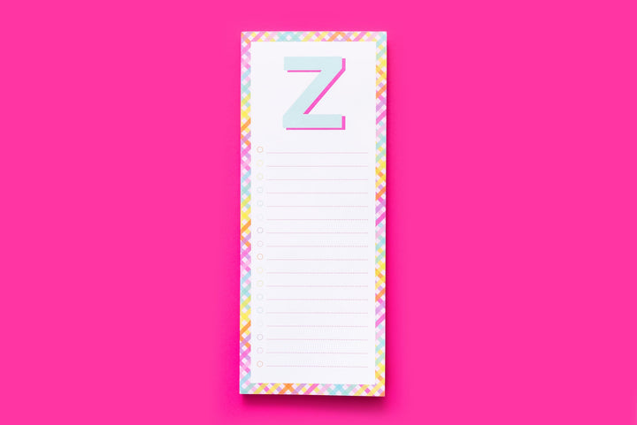 Taylor Elliot - Letter List Pads A-Z