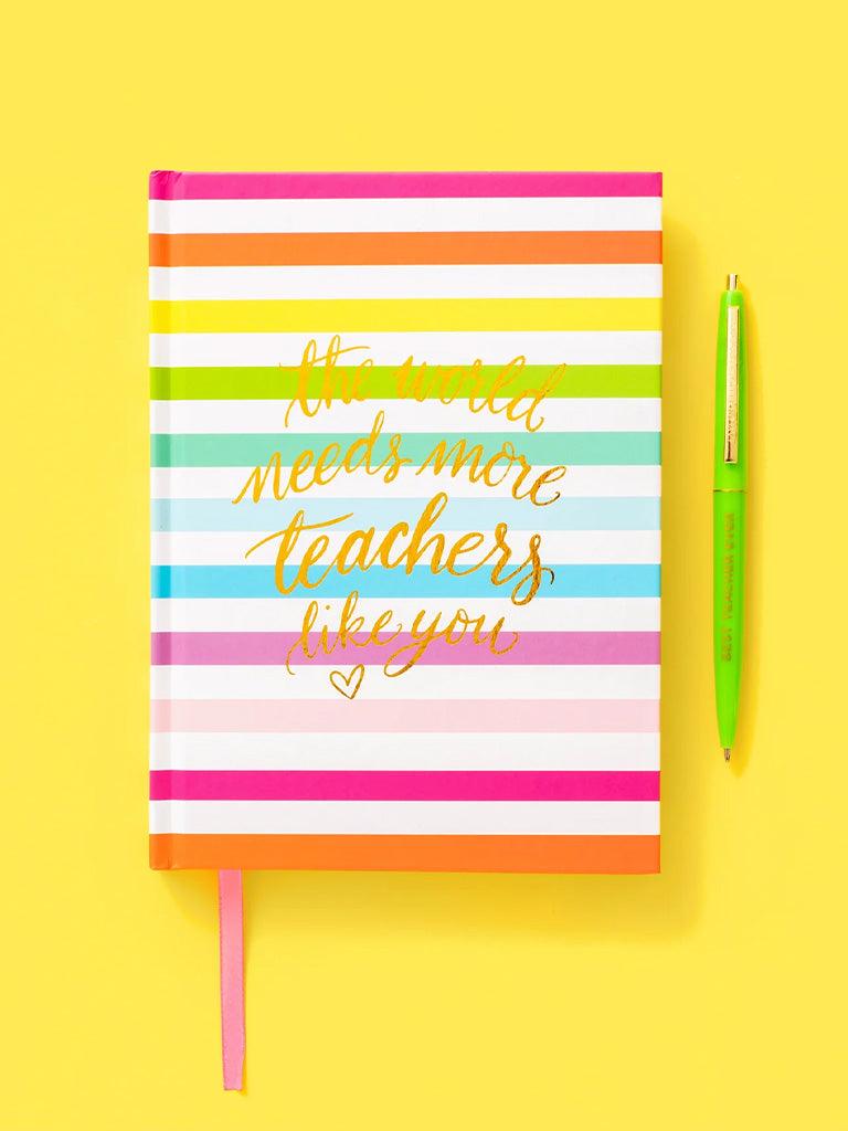 Taylor Elliot - Rainbow Stripe Teacher Notebook