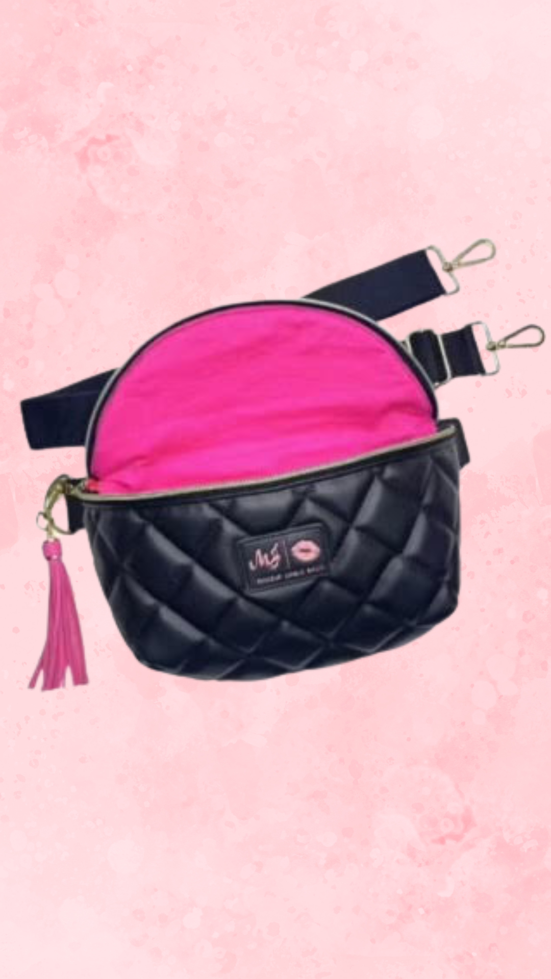 Makeup Junkie Bags Luxe Onyx Quilted Sidekick [PreOrder