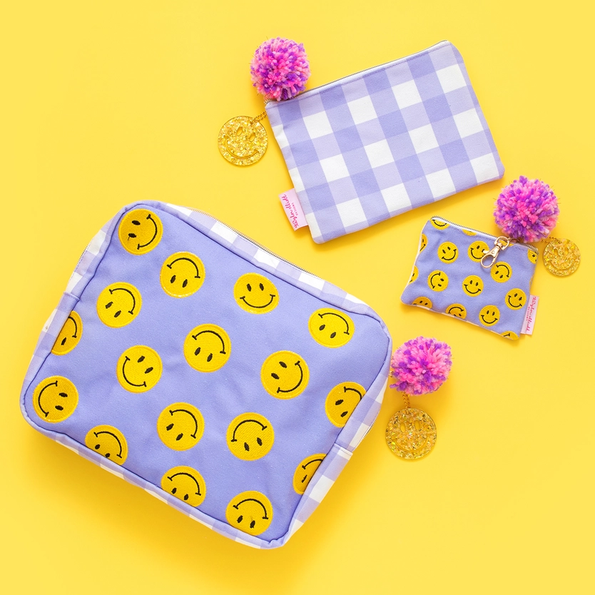 Taylor Elliot - Smiley Large Pouch
