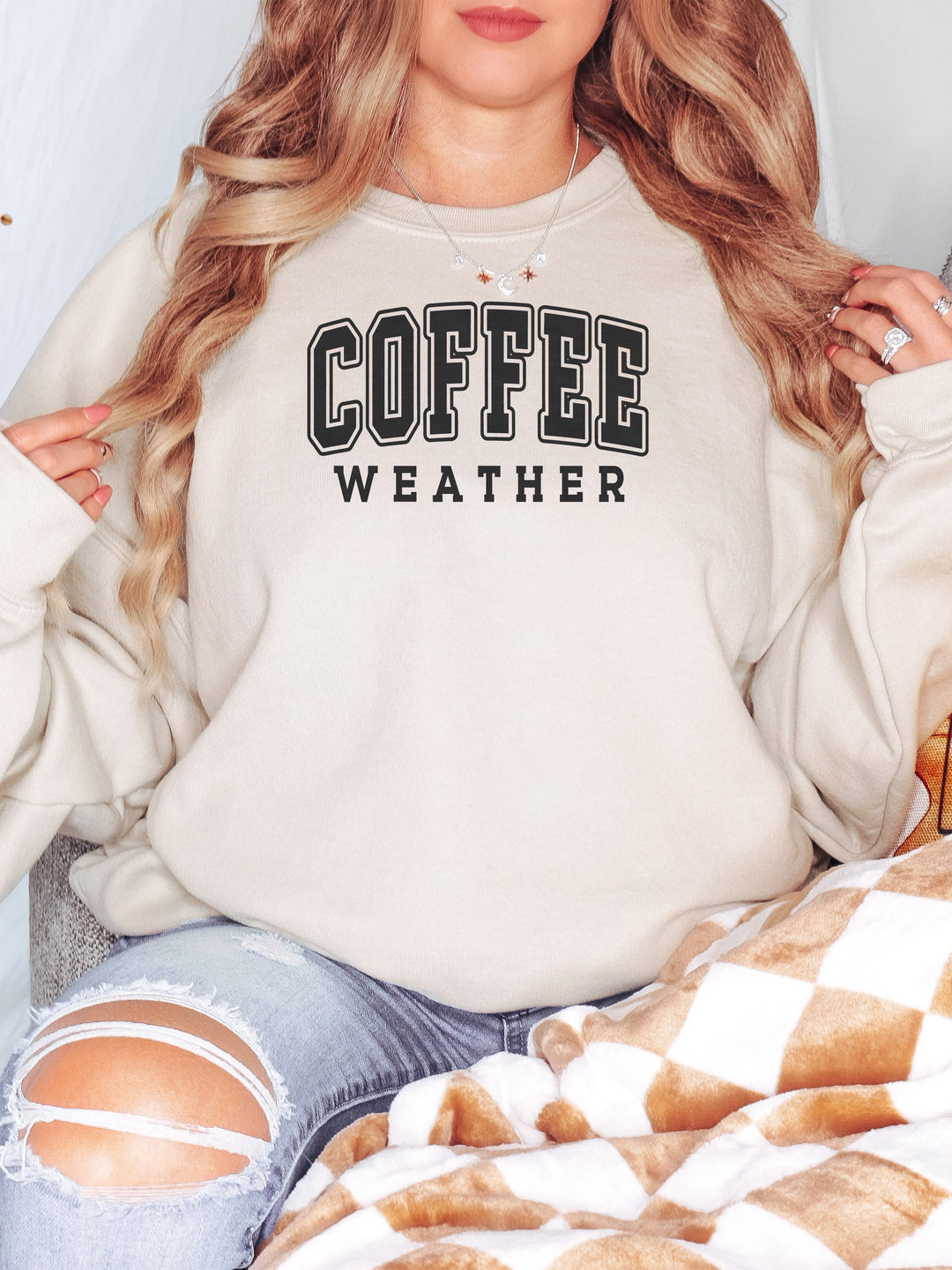 Glamfox - Coffee Weather Graphic Sweater
