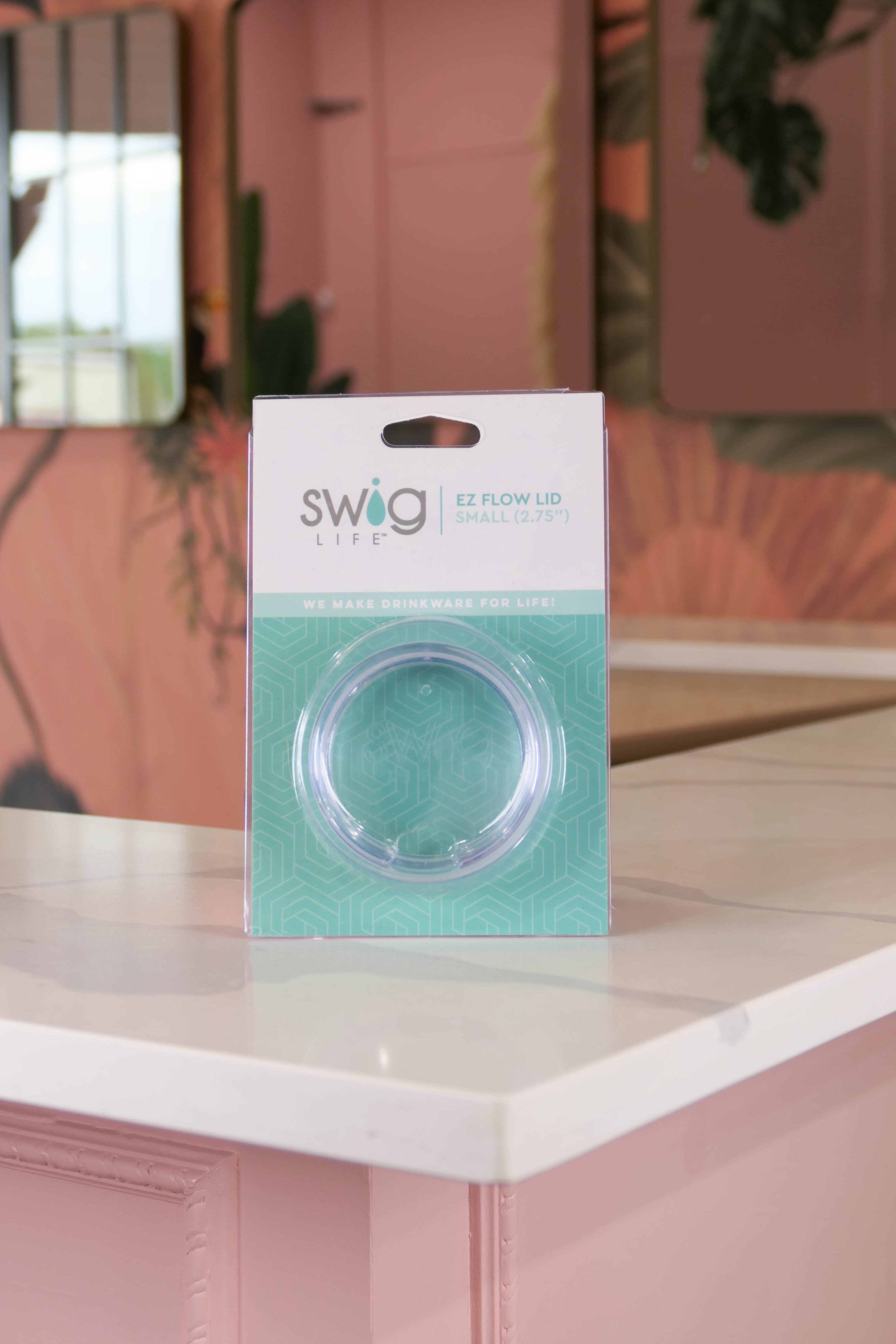 Swig Life™ Clear + Aqua Reusable Straw Set (Tall)