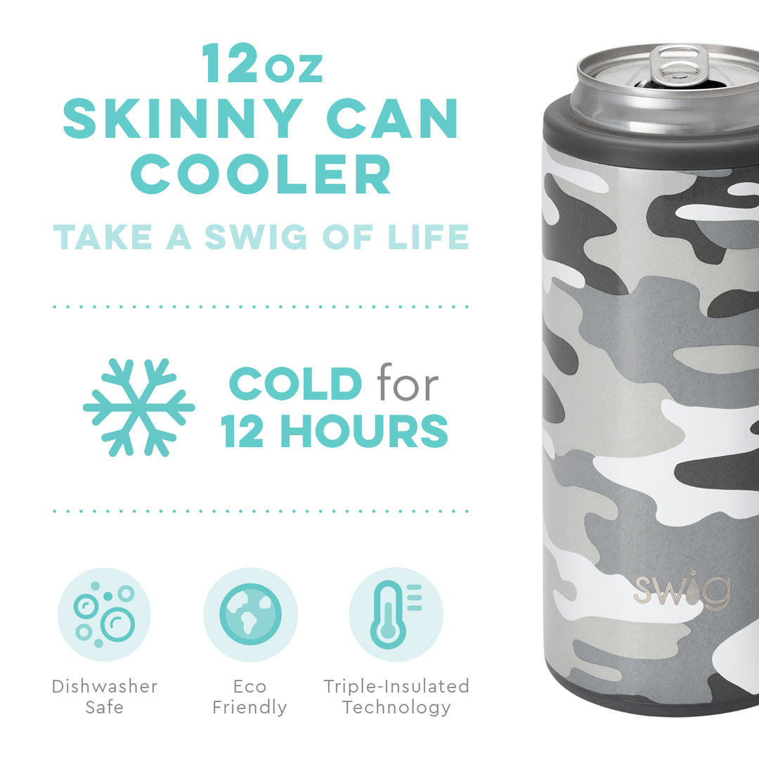 Swig Life Incognito Camo Skinny Can Cooler (12oz)