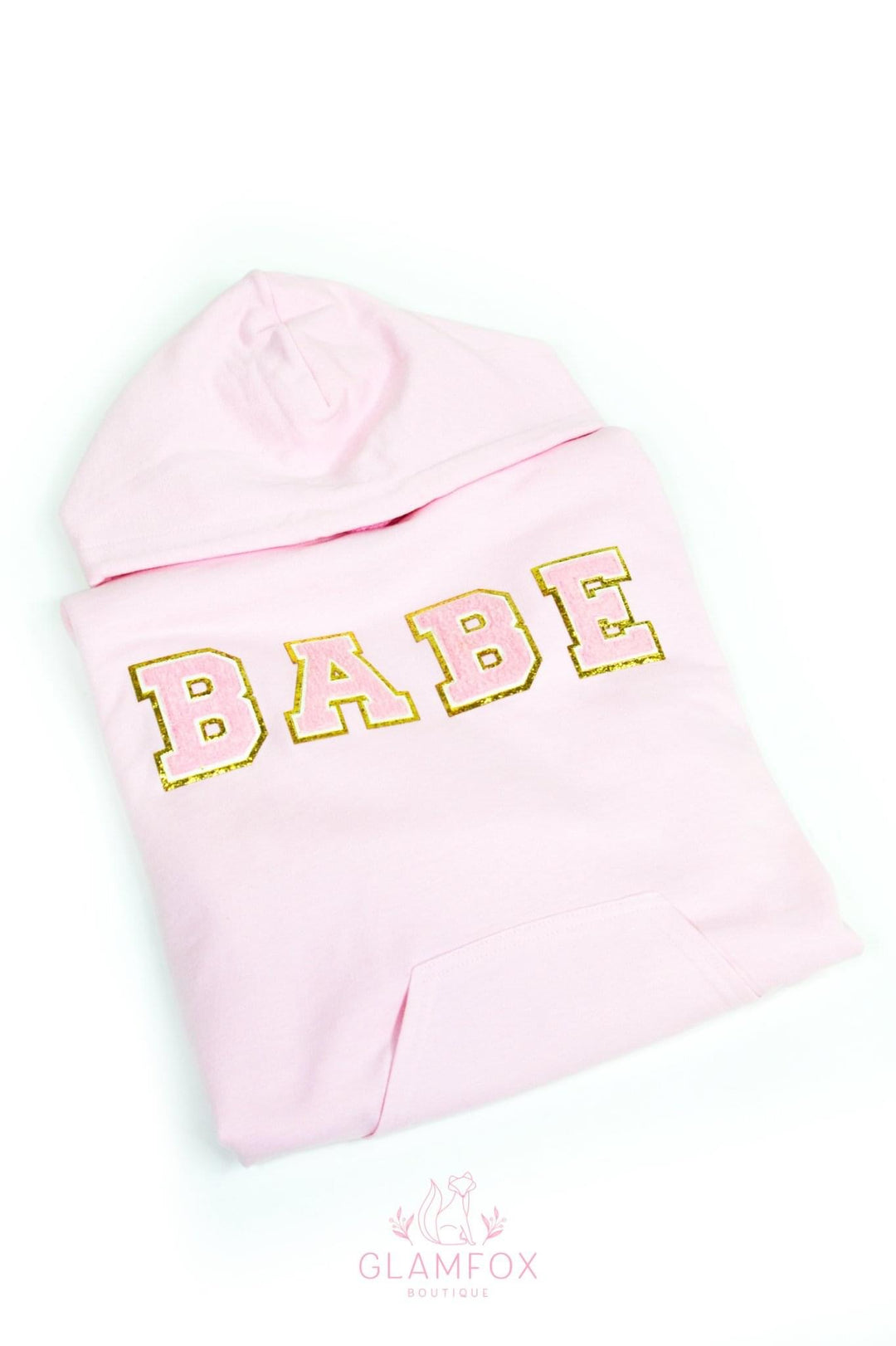 BABE Patch Pink Hoodie