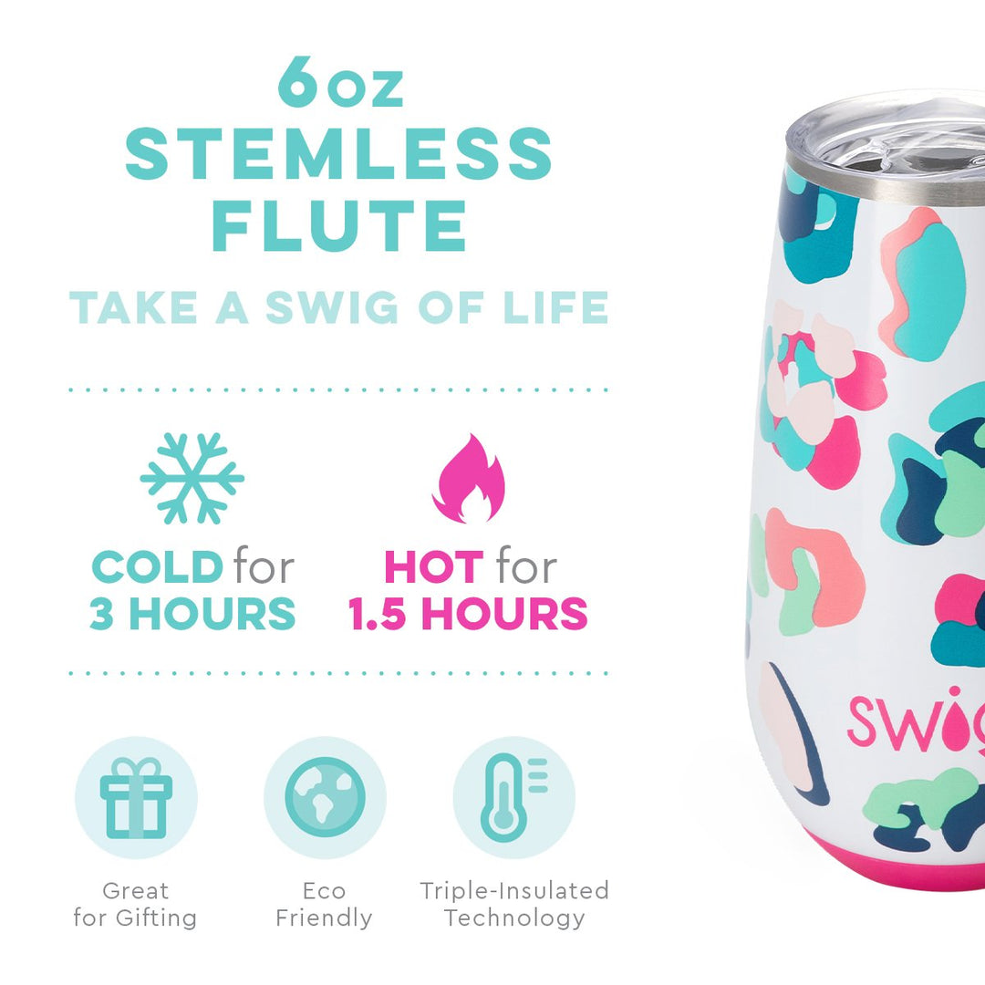 Swig Life Party Animal Stemless Flute (6oz)