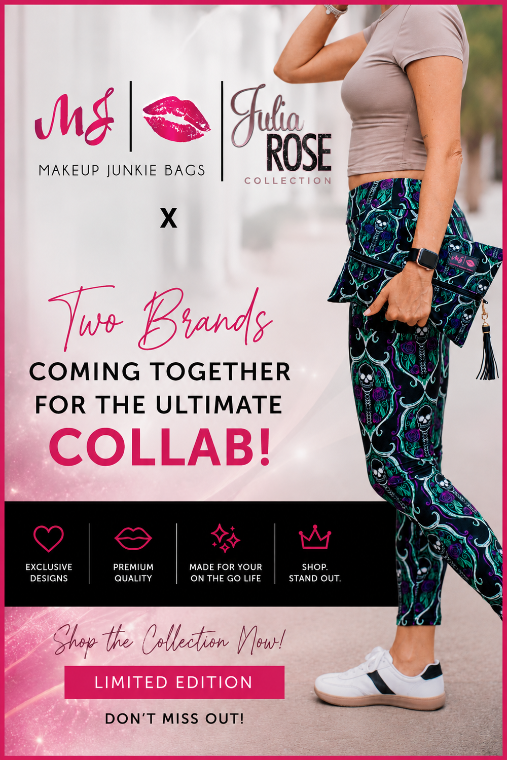 Makeup Junkie Bags - Flat Lay & Julia Rose Leggings Bundle [Pre-Order]