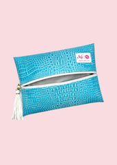 Makeup Junkie Bags - Shade of Aqua Flat Lay [Pre-Order]