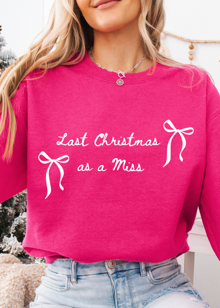 Glamfox  - Last Christmas as a Miss Graphic Crewneck