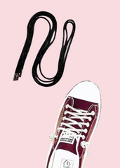 Suzy Q - Black Rhinestone Shoelaces