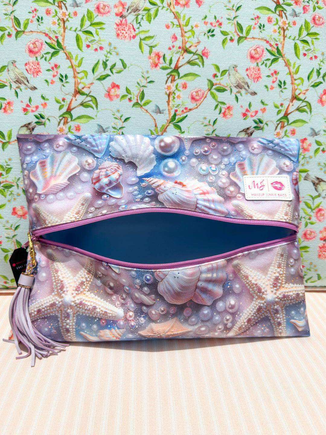 Makeup Junkie Bags - Mother of Pearl Flat Lay [Ready to Ship]