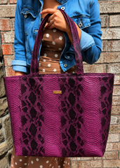 Makeup Junkie Bags - Plum Copperazzi Tote [Pre-Order]