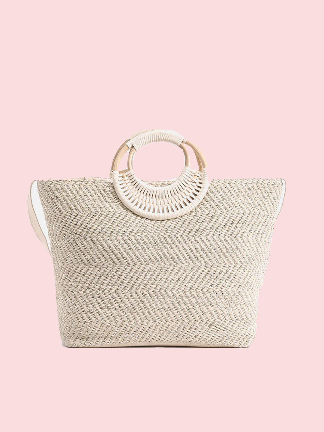 America & Beyond - Birch Lurex Durrie Tote