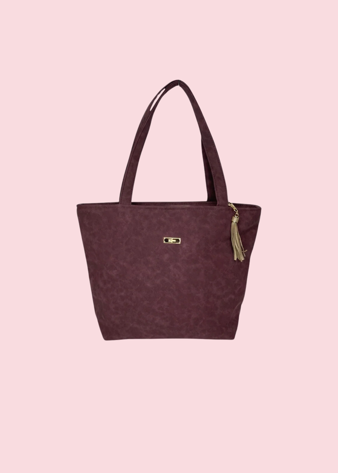 Makeup Junkie Bags - Suede Soul Bordeaux Luxe Tote Bags [Pre-Order]
