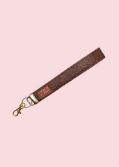Makeup Junkie Bags - Chocolate Cobra Keychain Wrist Strap