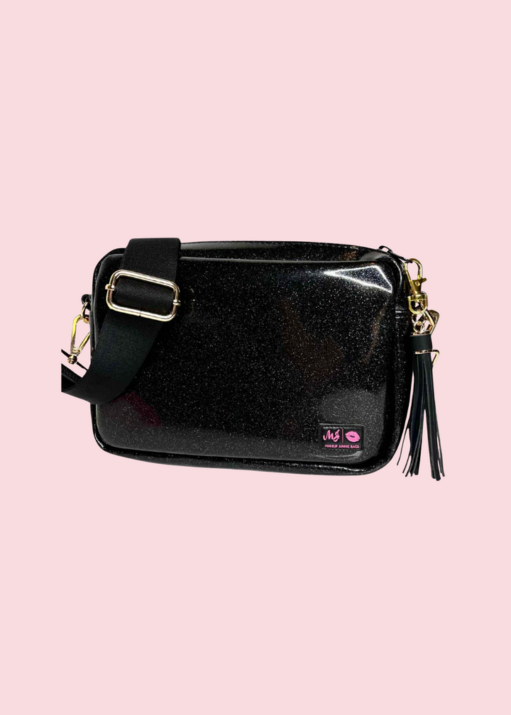 Makeup Junkie Bags - Glitter Onyx Uptown [Ready To Ship]