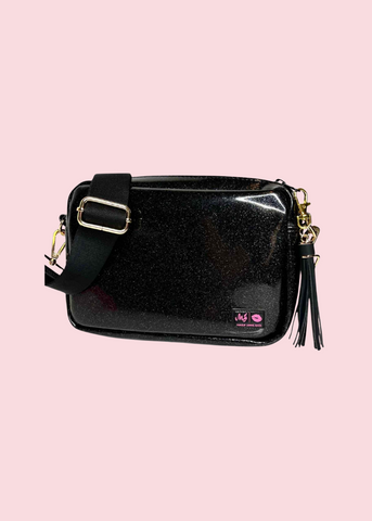 Makeup Junkie Bags - Glitter Onyx Uptown [Ready To Ship]