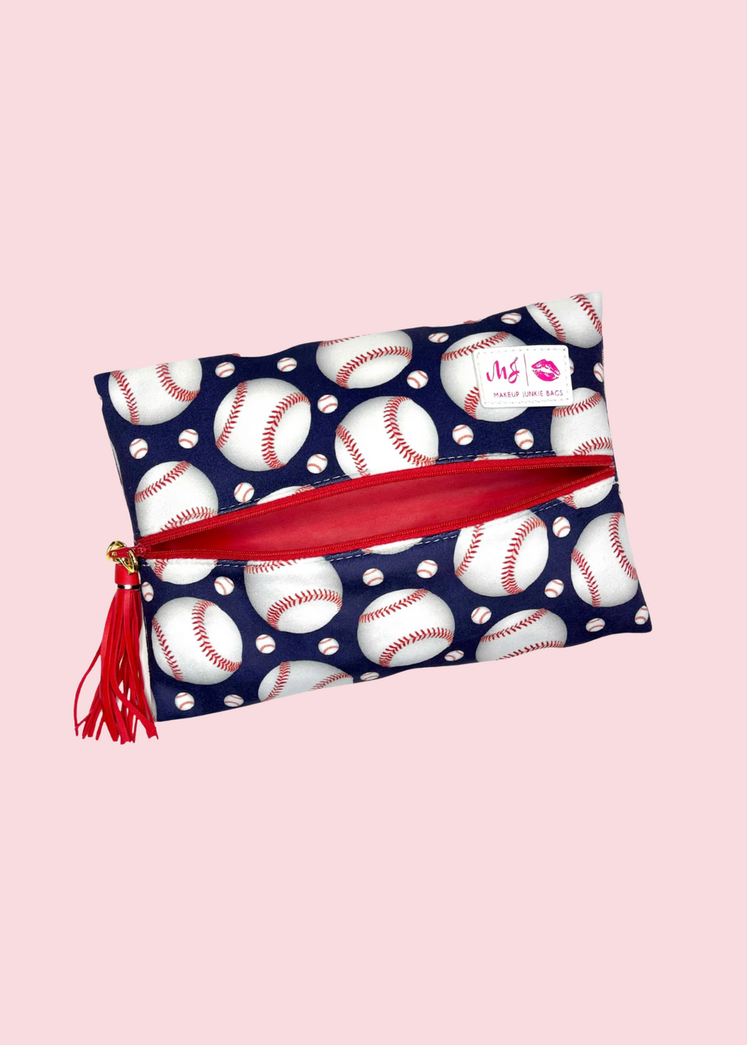 Makeup Junkie Bags - Sports Fan Baseball Flat Lay [Ready To Ship]