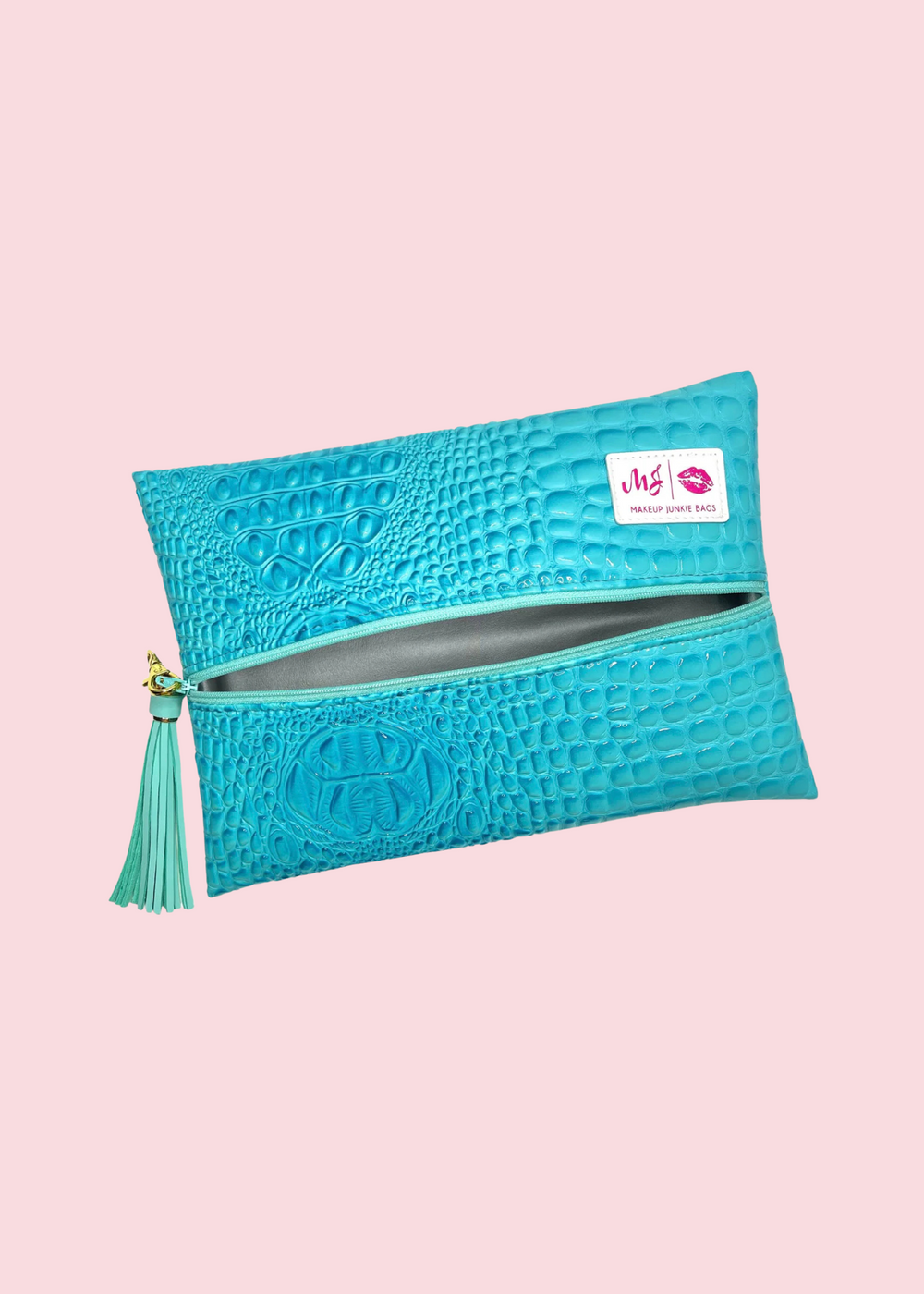 Makeup Junkie Bags - Bubble Gator Artic Flat Lay [Pre-Order 4-6 weeks]