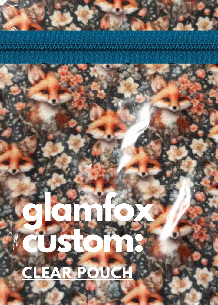Makeup Junkie Bags - Glam Foxy Clear Pouch [Pre-Order] - Ships September