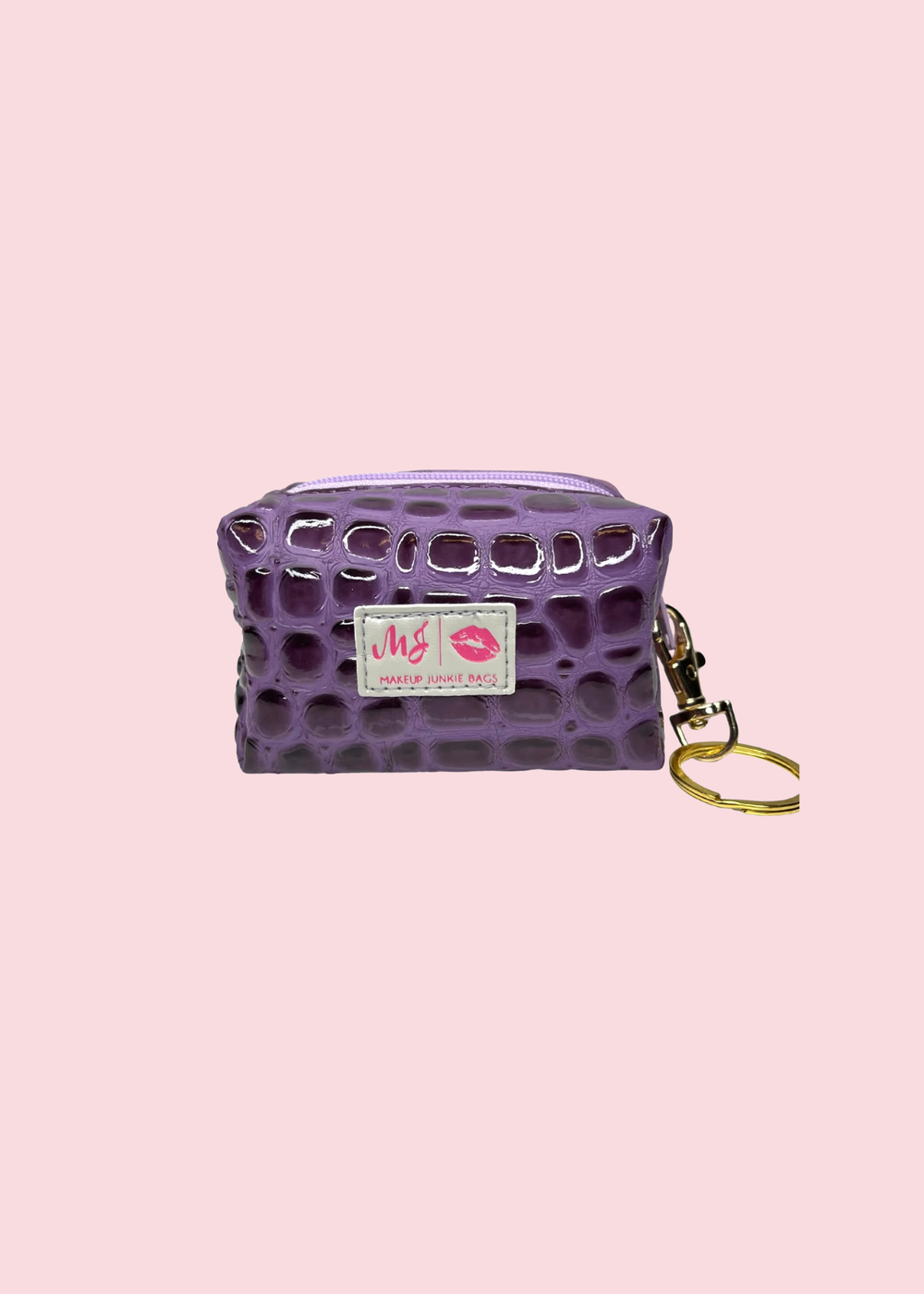 Makeup Junkie Bags - Bubble Gator Amethyst Bitty Bobbie [Pre-Order]