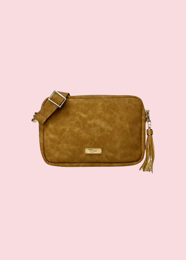 Makeup Junkie Bags - Suede Soul Amber Luxe Travel Bags [Pre-Order]