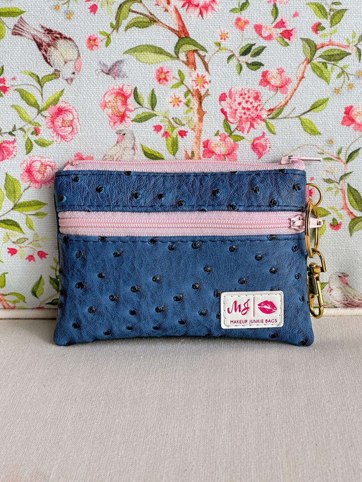 Makeup Junkie Bags - Twilight Ostrich Zip It [Ready to Ship]