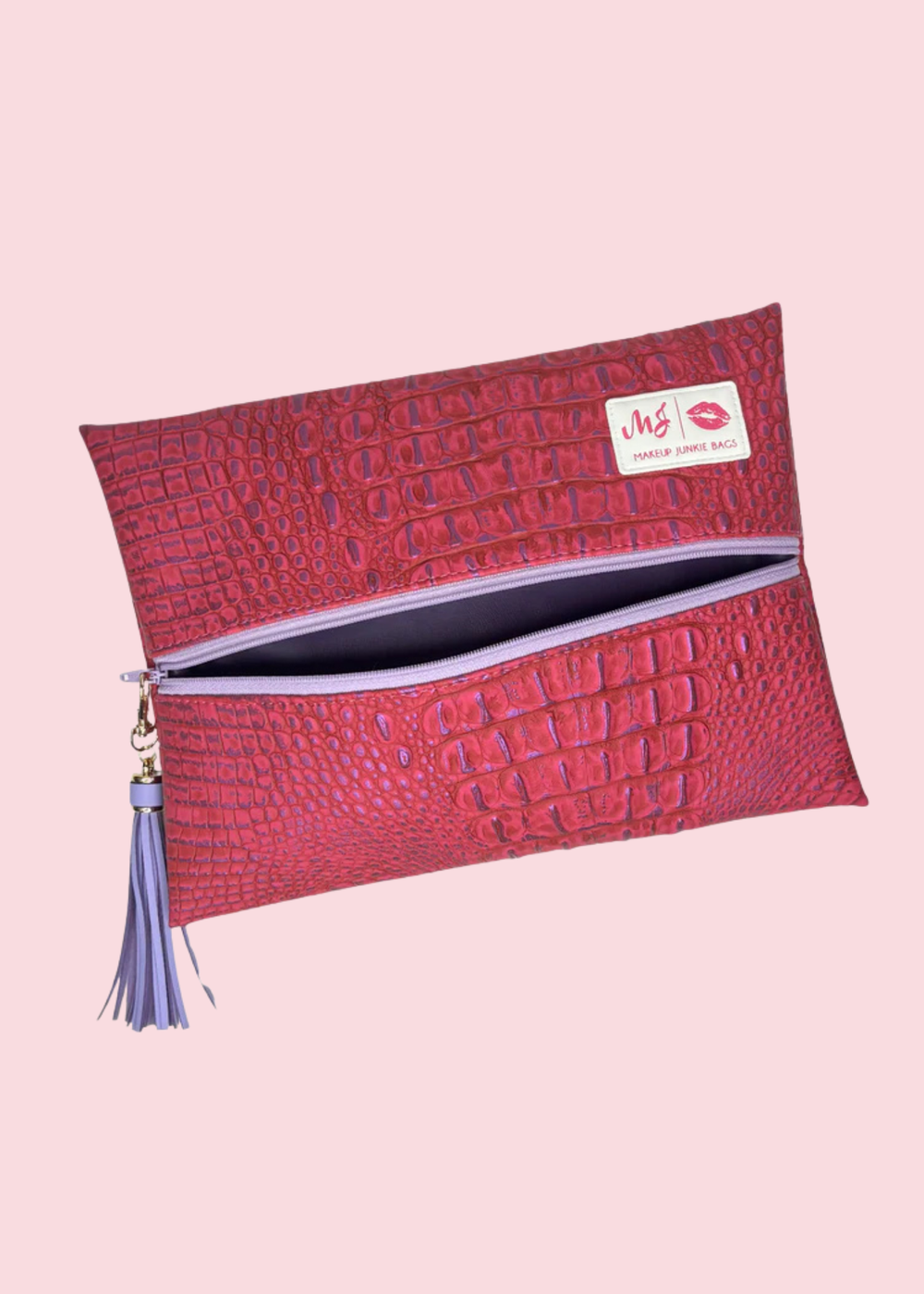 Makeup Junkie Bags - Ice Gator Purple Kinda Pink Travel Bags [Pre-Order]