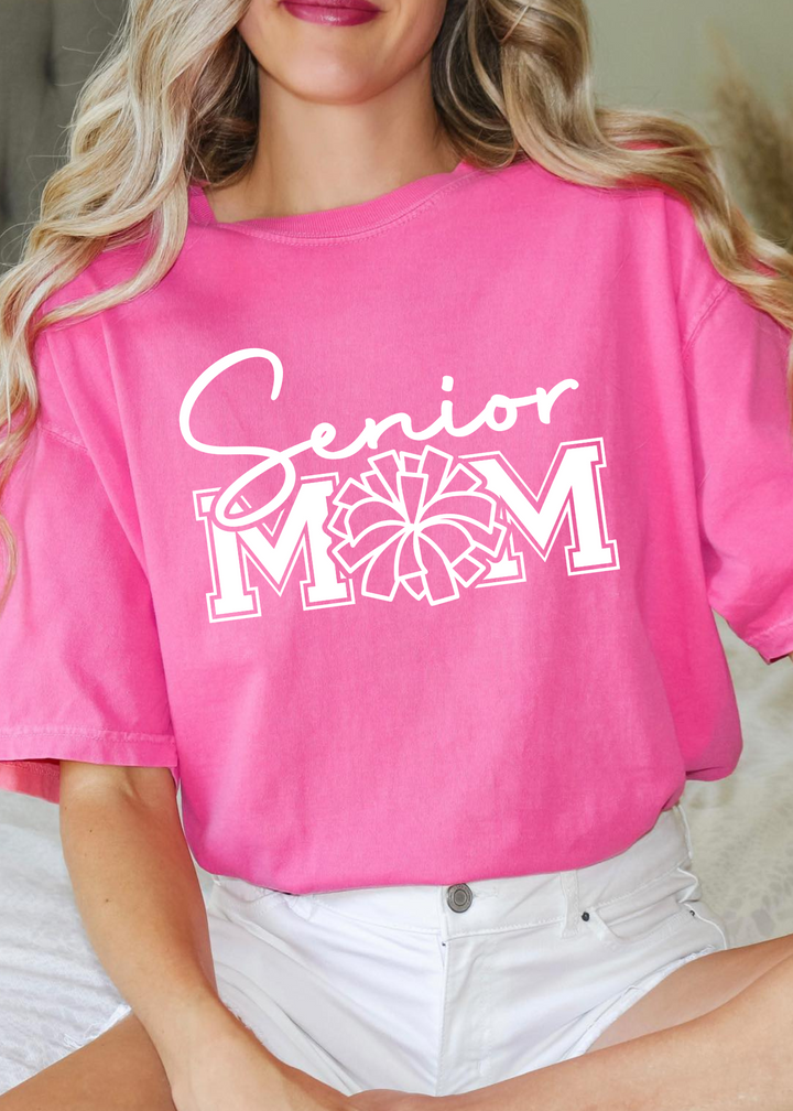 Glamfox  - Senior Cheer Mom Graphic Tee