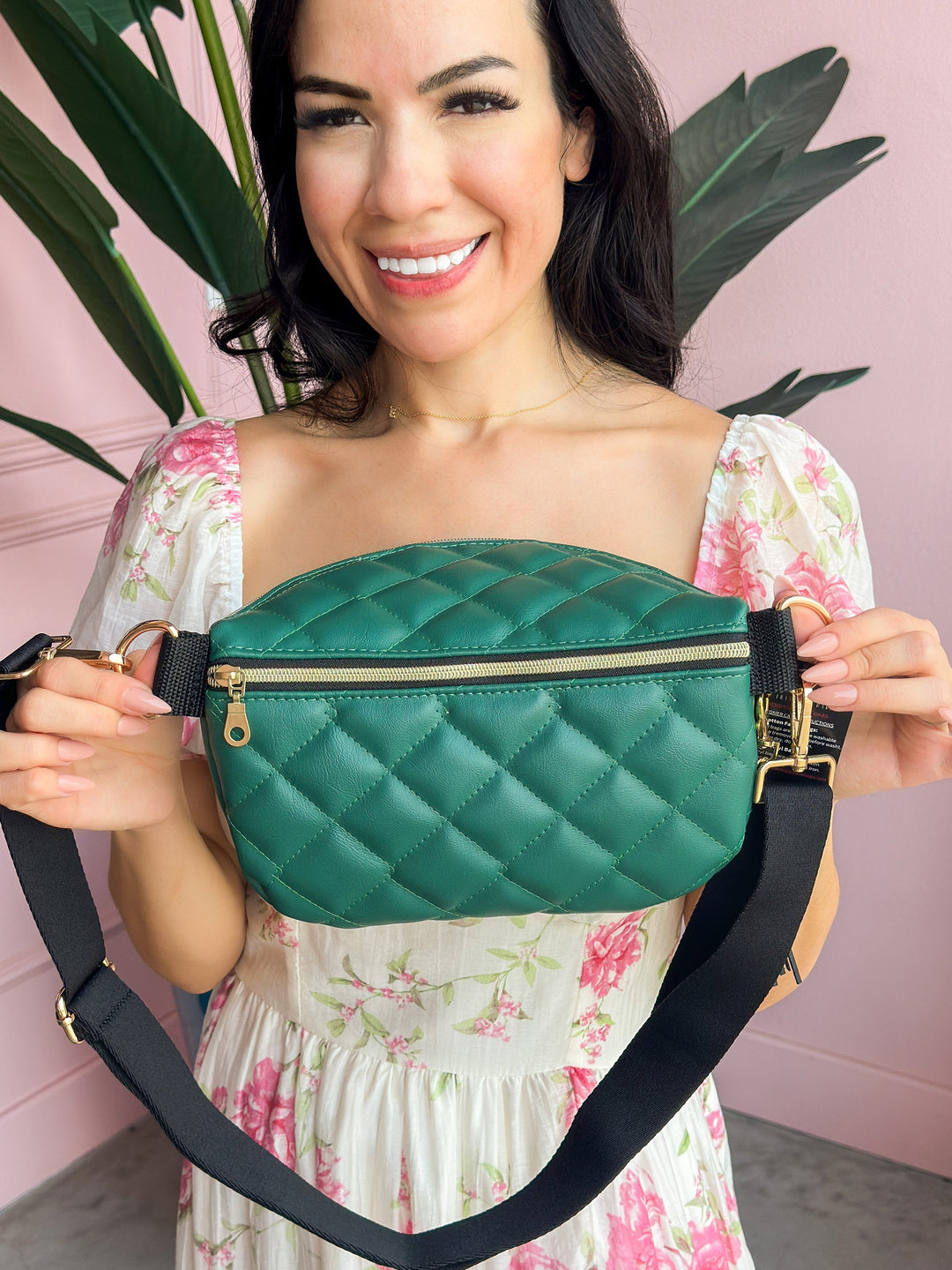 Makeup Junkie Bags - Emerald Luxe Quilted Sidekick [Pre-Order]