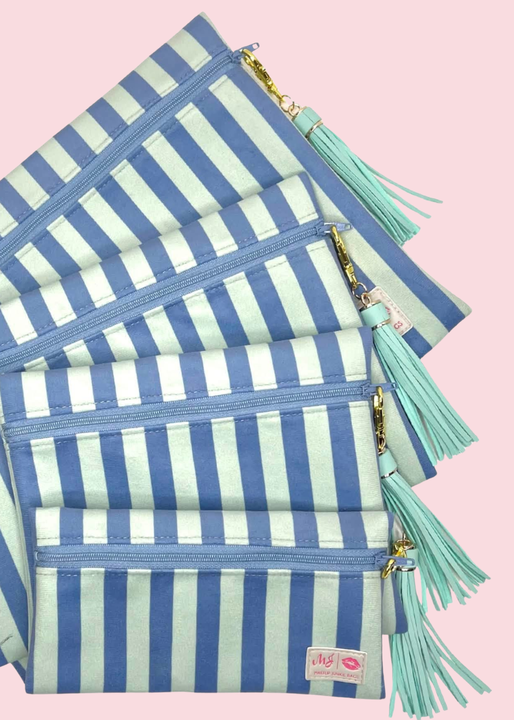 Makeup Junkie Bags - Sea Glass Travel Bags [Ready to Ship]