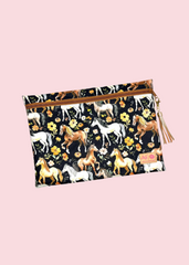 Makeup Junkie Bags - Meadow Mare Jumbo Top Zip Flat Lay [Pre-Order]