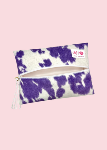 Makeup Junkie Bags - Violet Vaquero Flat Lay [Pre-Order]