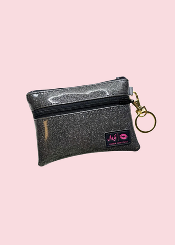 Makeup Junkie Bags - Glitter Slate Zip It [Pre-Order]