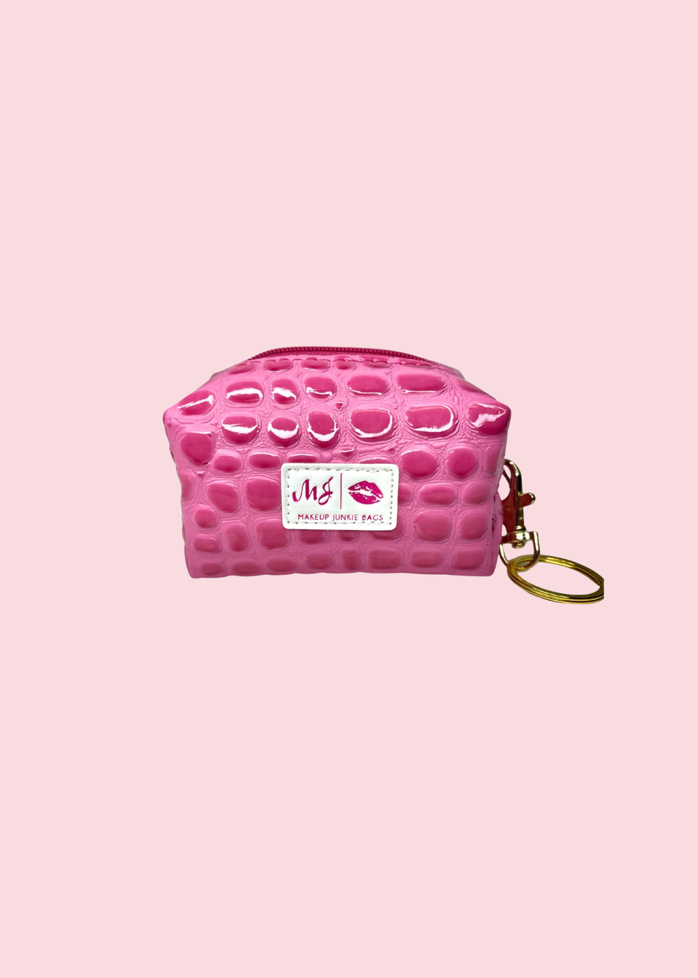 Makeup Junkie Bags - Bubble Gator Pink Bitty Bobbie [Pre-Order]