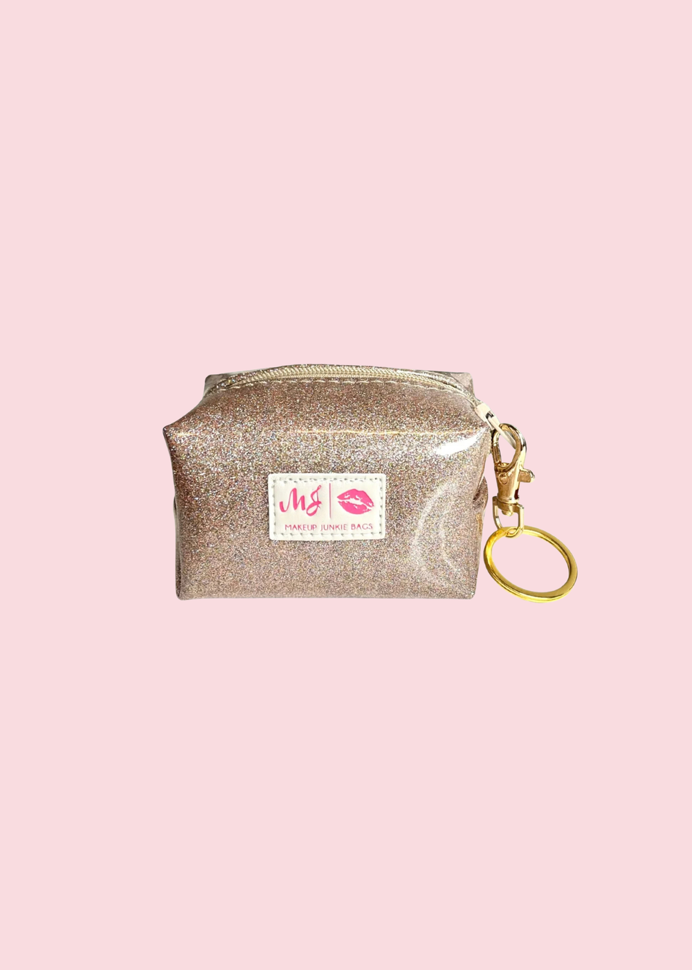 Makeup Junkie Bags - Stardust Champagne Bitty Bobbie [Pre-Order]