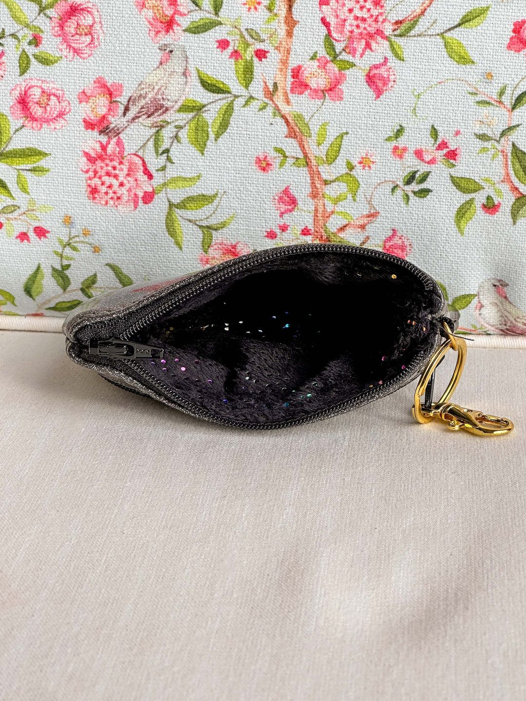 Makeup Junkie Bags - Glitter Slate Zip It [Ready to Ship]