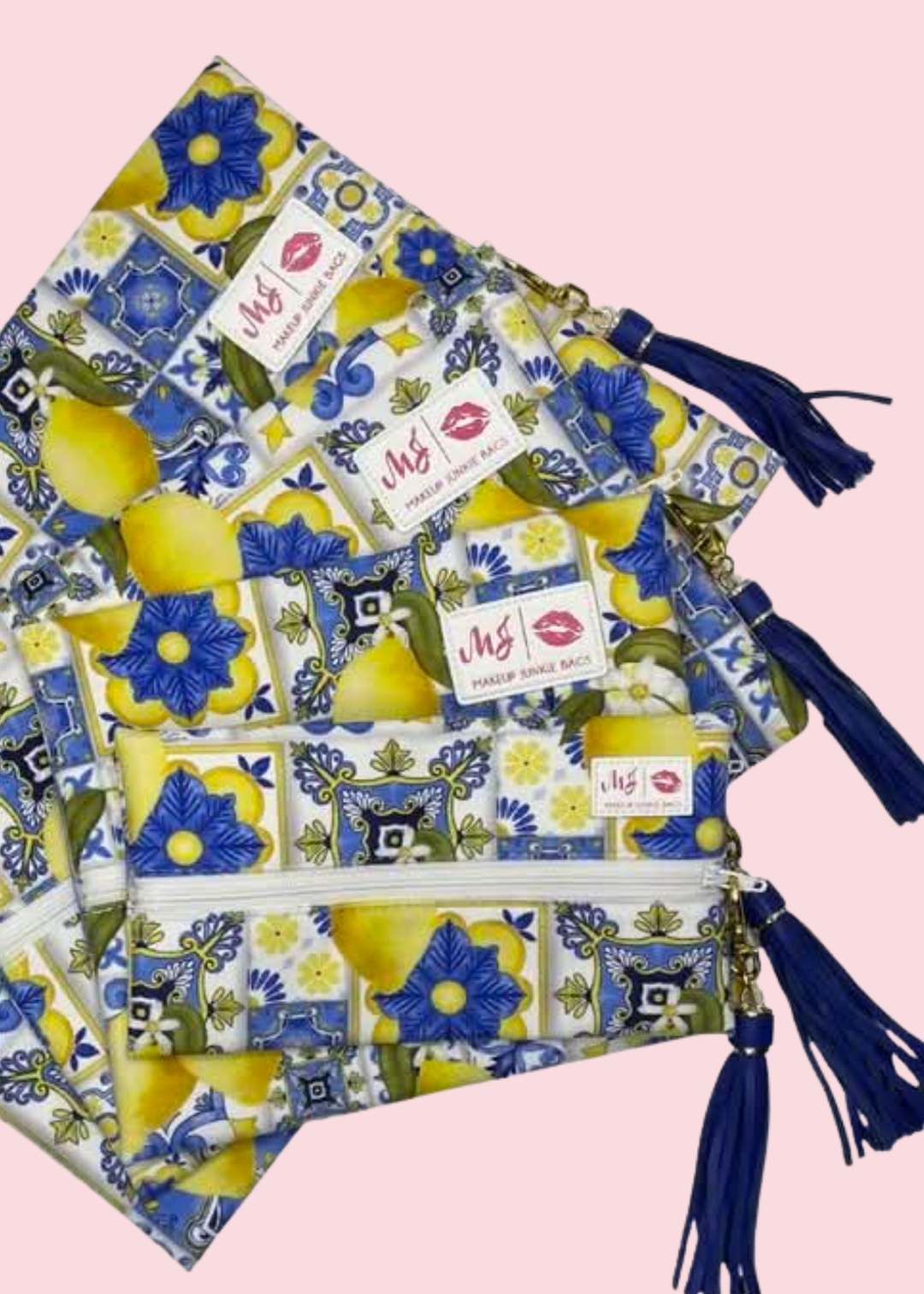Makeup Junkie Bags - Coastal Citrus Travel Bags [Pre-Order]