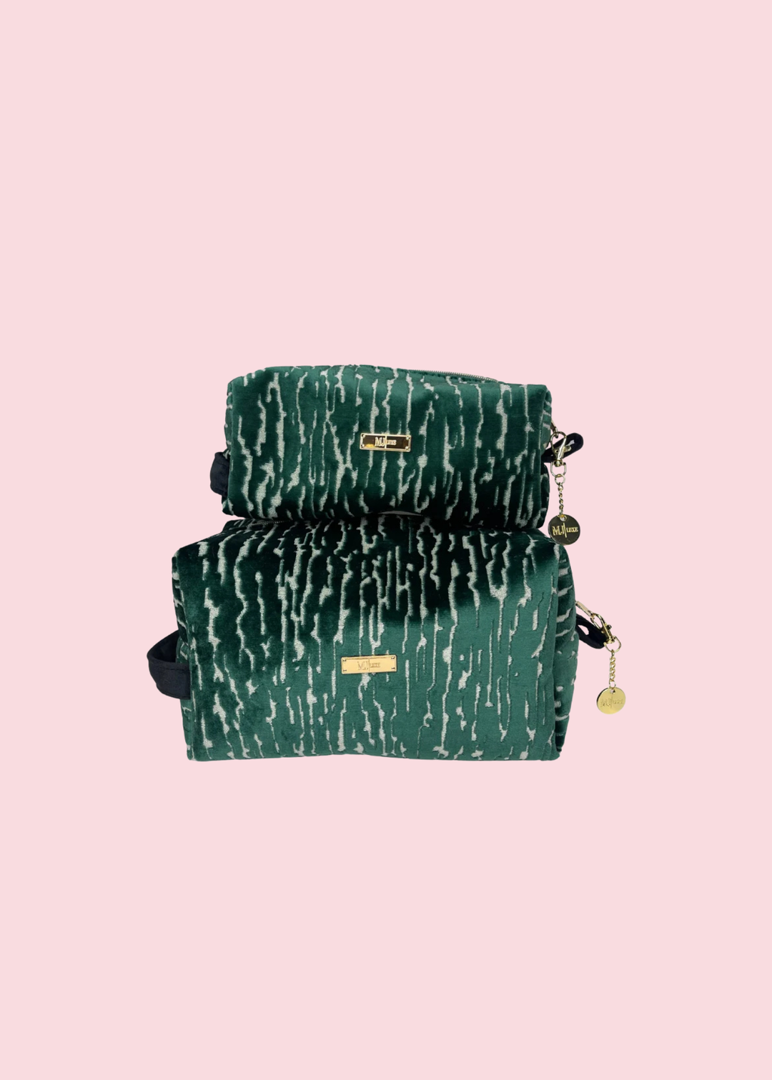 Makeup Junkie Bags - Darling Emerald Bobbie Bags [Pre-Order]