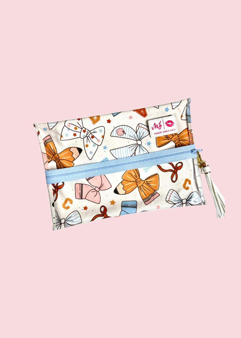 Makeup Junkie Bags - We Love Teachers Clear Top Flat Lay [Pre-Order]
