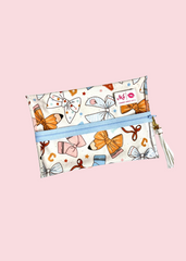 Makeup Junkie Bags - We Love Teachers Clear Top Flat Lay [Pre-Order]
