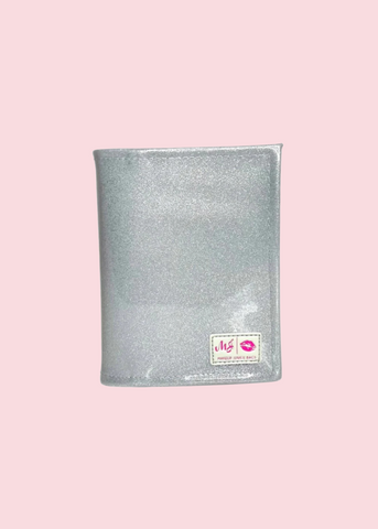 Makeup Junkie Bags - Glitter Silver Passport Book [Pre-Order]