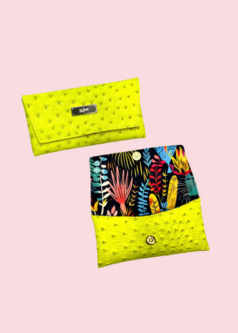 Makeup Junkie Bags - Electric Ostrich Luxe Sunglass Case [Pre-Order] (Copy)