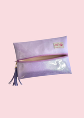 Makeup Junkie Bags - Lavender Stardust Glitter Travel Bags [Pre-Order]