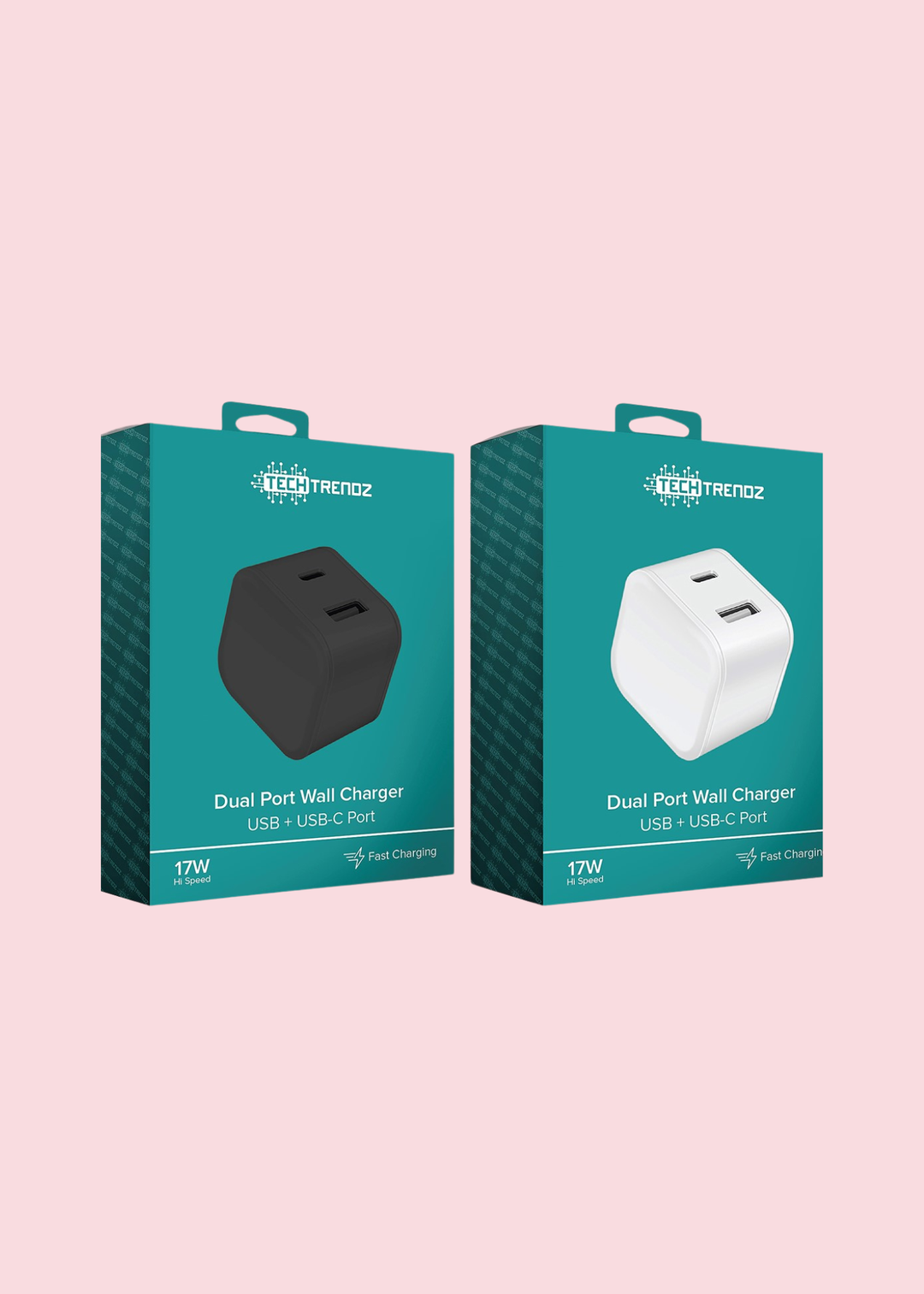 Tech Trendz - White Dual USB Adapter