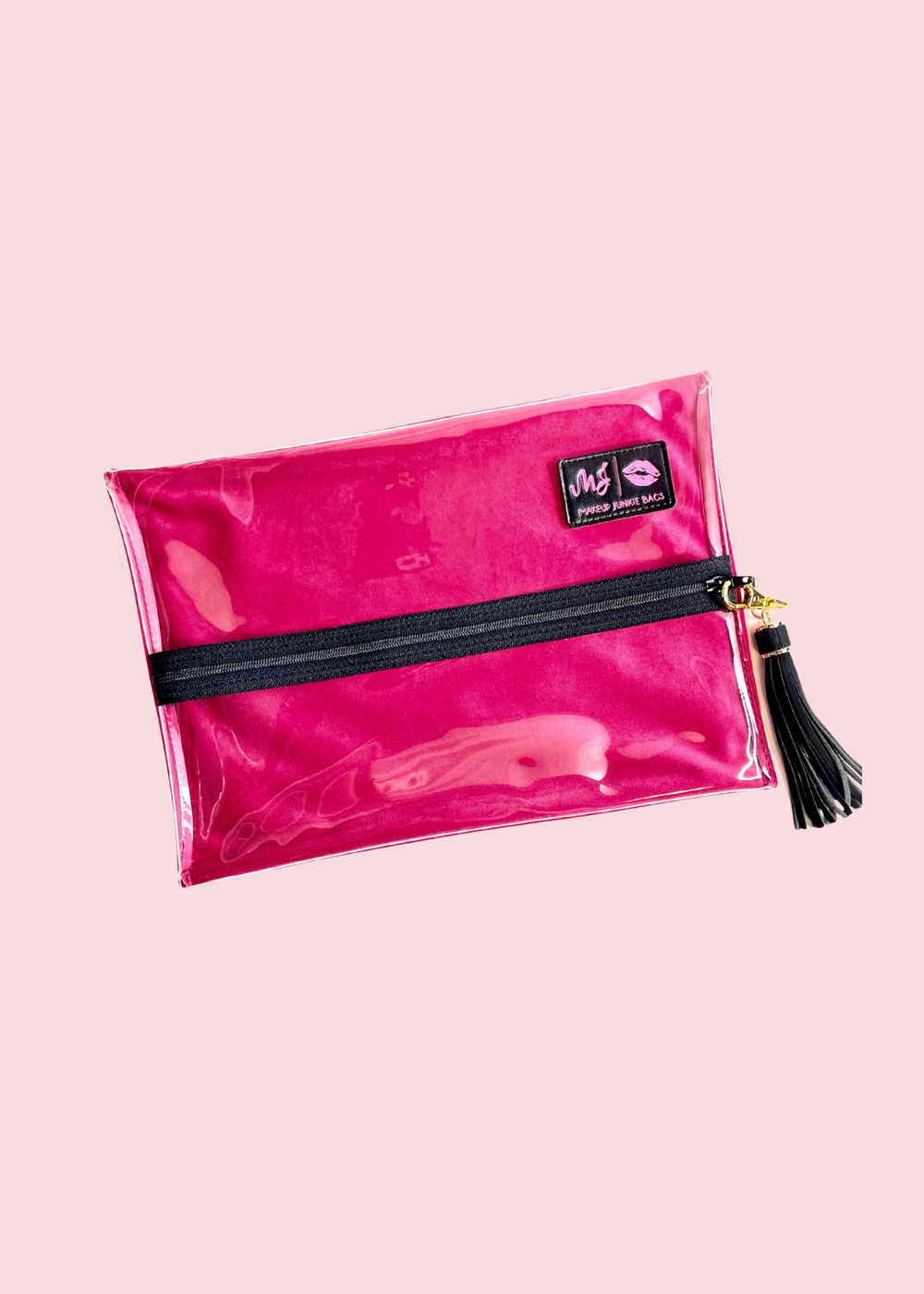 Makeup Junkie Bags - Reese Clear Top Flat Lay [Pre-Order]