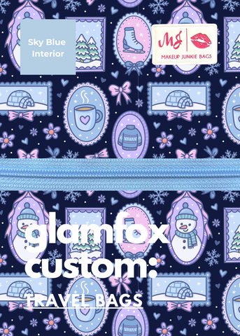 Makeup Junkie Bags - Snowy Keepsakes Travel Bags [Pre-Order] - Ships December